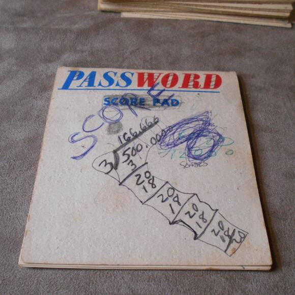 Vintage 1962 Password Game Replacement Card Lot Milton Bradley - Picture 3 of 8